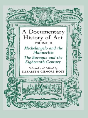 cover image of A Documentary History of Art, Volume 2